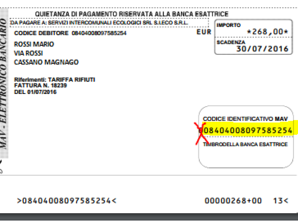 Avviso Tari Comune di Cassano Magnago